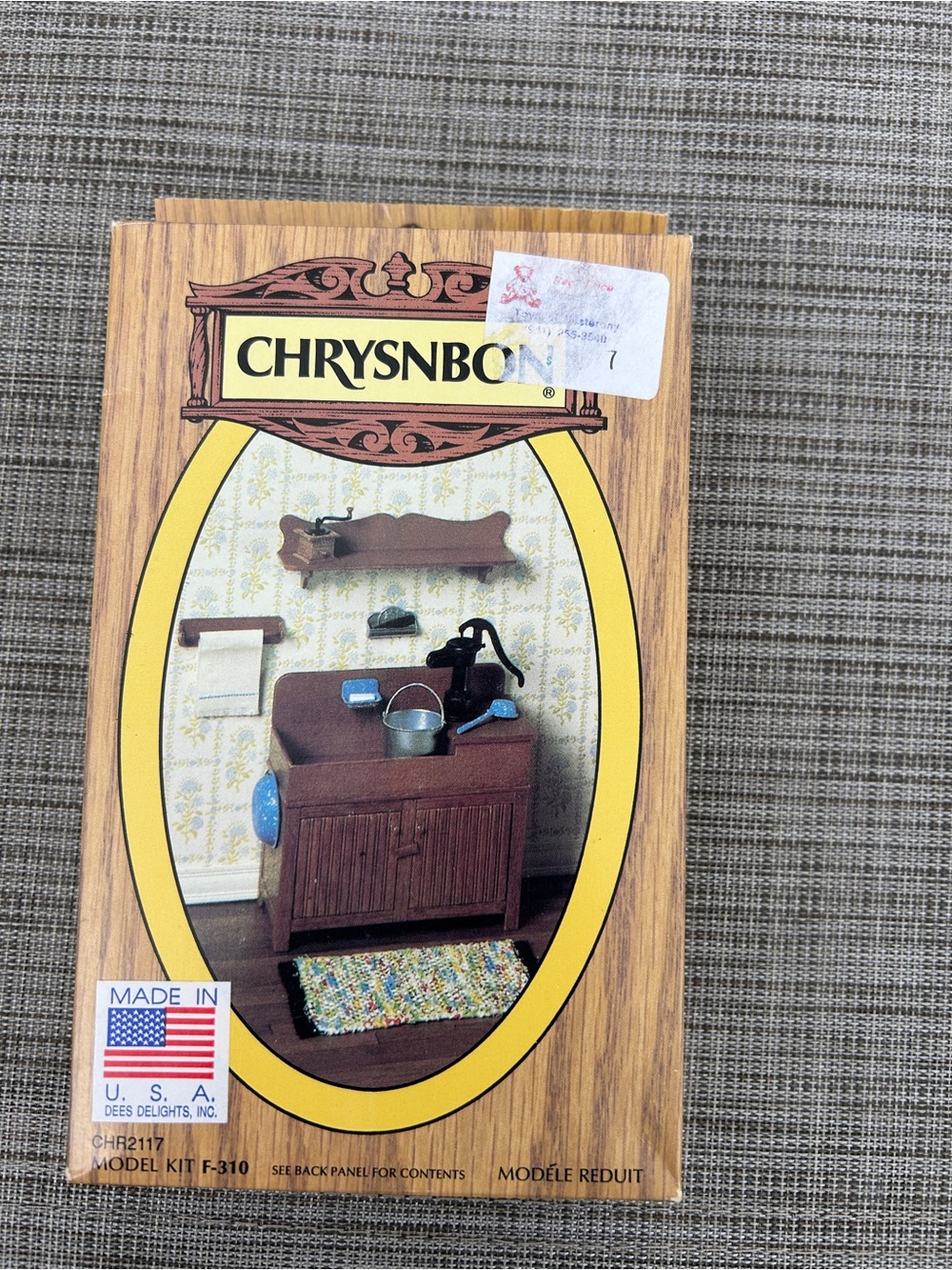 Chrysnbon F-310 1:12 Dollhouse Miniature Dry Sink Furniture Kit